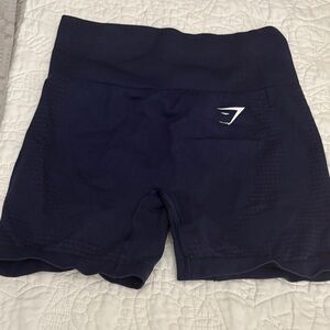 Gymshark Navy High-Waist Seamless Bike Shorts